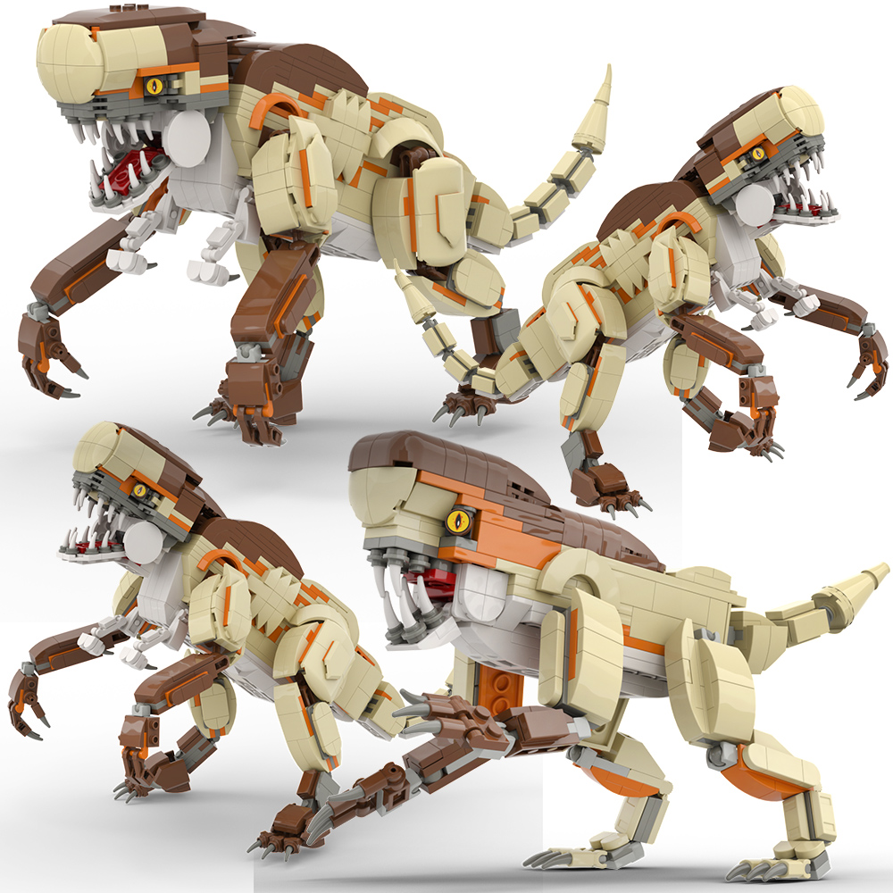 Model Kit Dinosaur - Set Blok Bangunan Dinosaurus Raksasa -