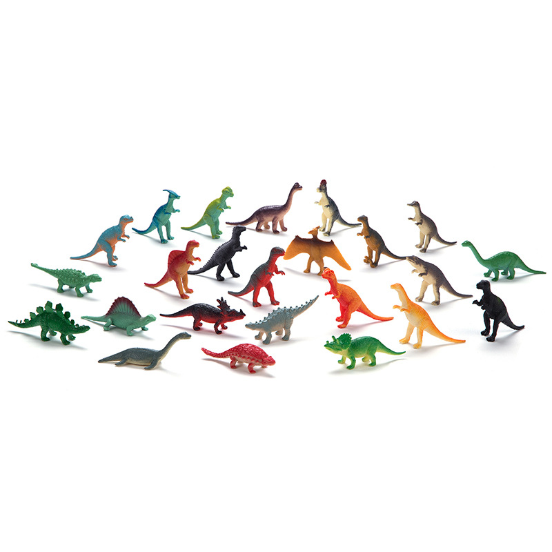 Model Kit Dinosaur - 24 Buah Set Model Dinosaurus PVC