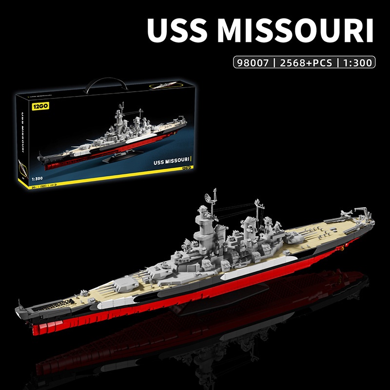 Model Kit Uss Missouri - Militer 1:300 USS Missouri Set Blok