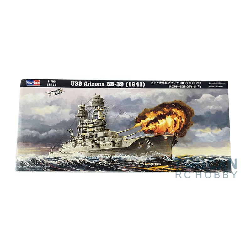 Model Kit Uss Arizona - Hobby Boss 1/700 USS Arizona BB-39