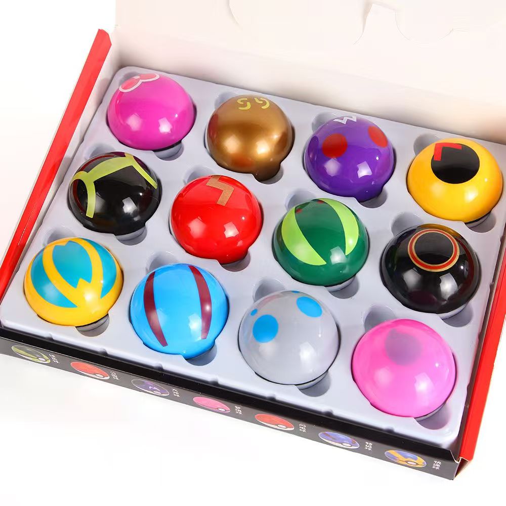 Model Kit Bandai - Figur Pokemon 12 Buah/Set Bola Poké