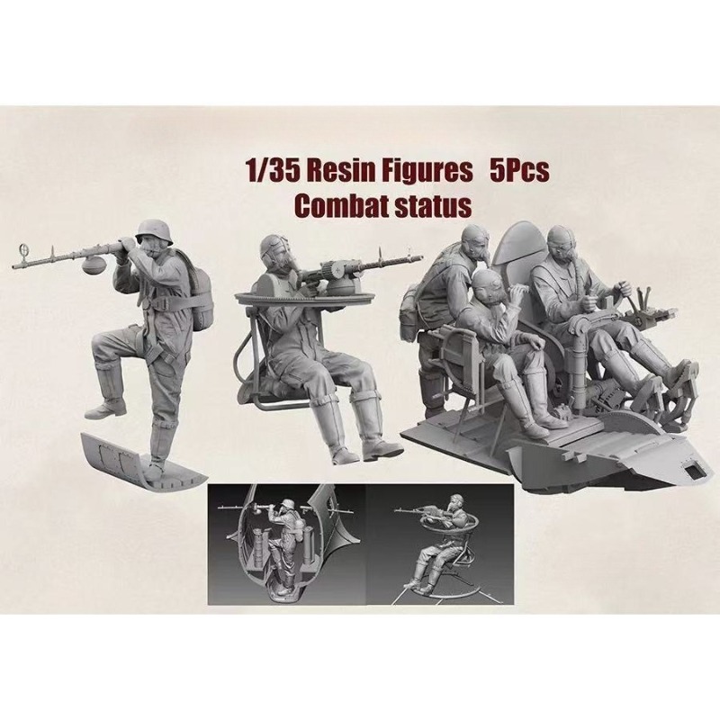 Model Kit Horse - Figur Resin Die Cast Skala 1/35