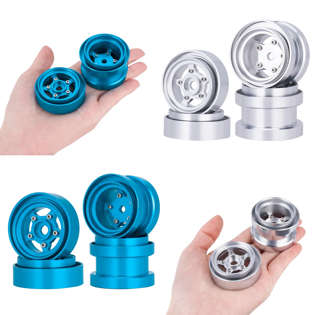 Model Kit Tamiya - Roda Beadlock Aluminium untuk Kit Peningkatan