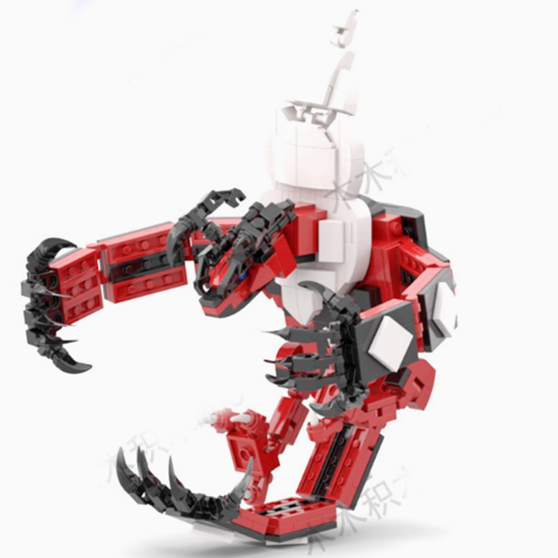 Model Kit Yveltal - MOC Figur Anime Model Blok Bangunan