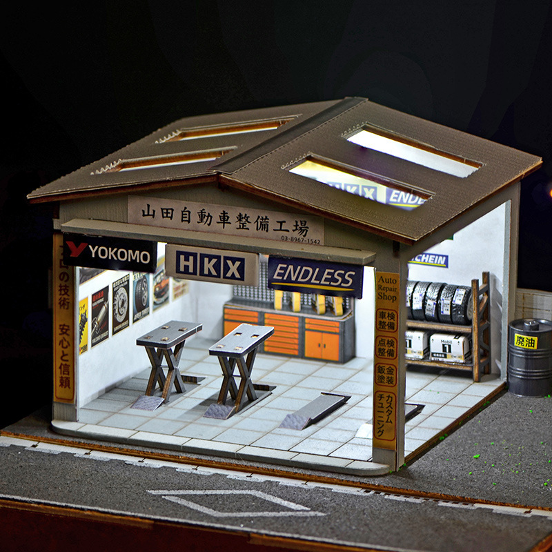 Kit Diorama Bengkel Perbaikan  - Model Kit Car ulasan dan harga