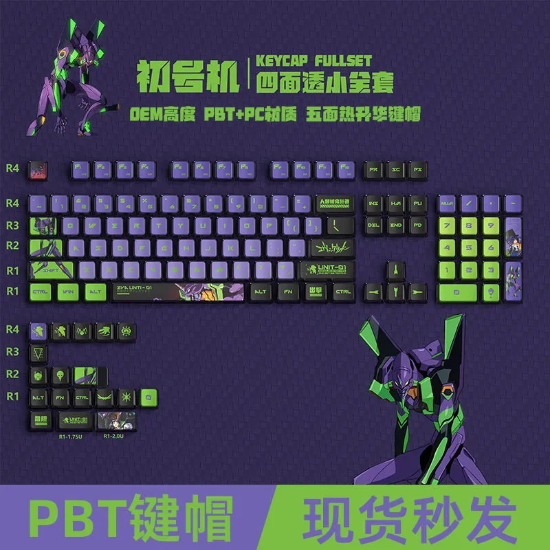 EVANGELION Eva Keycaps XDA EVA - Model Kit Eva 01 ulasan dan harga