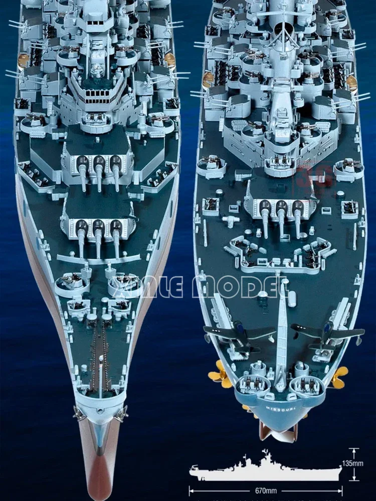 Academy 1/400 14401 Kapal Pera - Model Kit Uss Missouri ulasan dan harga
