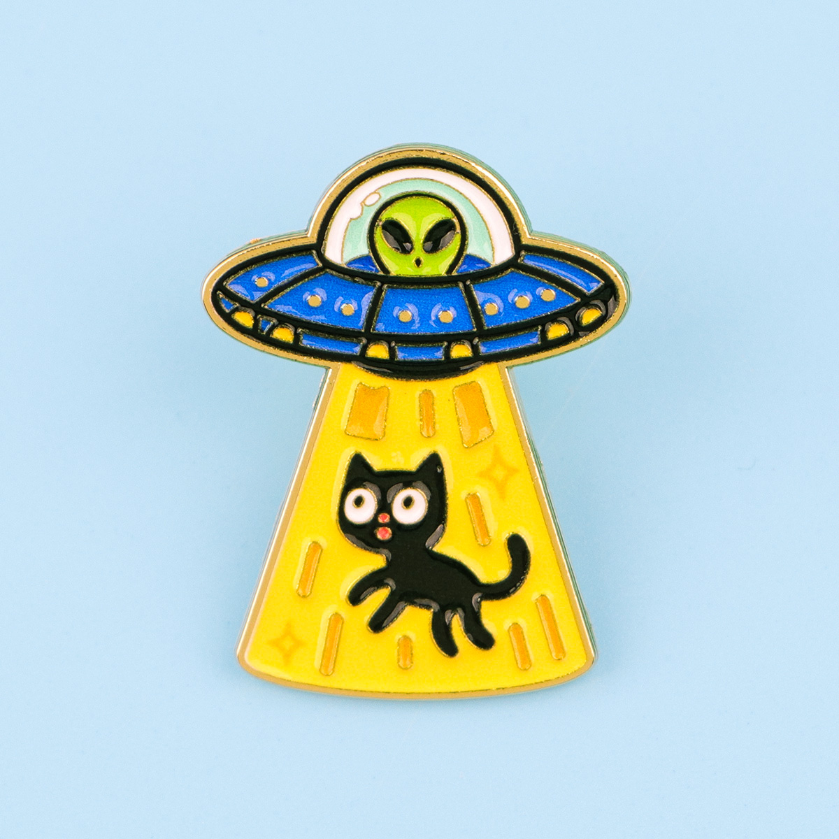Pin Enamel Kucing Hitam Malam  - Model Kit Ufo ulasan dan harga