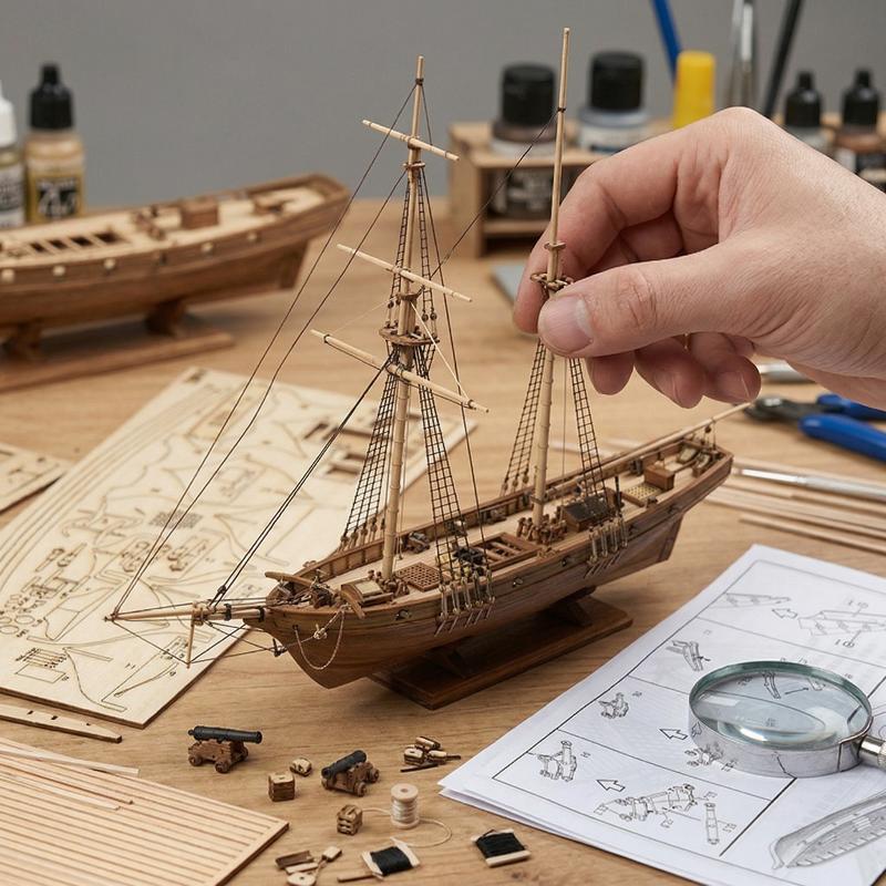 Kit Model Kapal Kayu - Model P - Model Kit U Boat ulasan dan harga