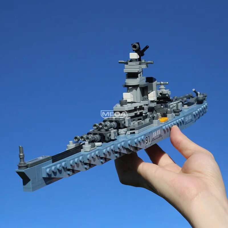 630pcs USS Missouri BB-63 Buil - Model Kit Uss Missouri ulasan dan harga