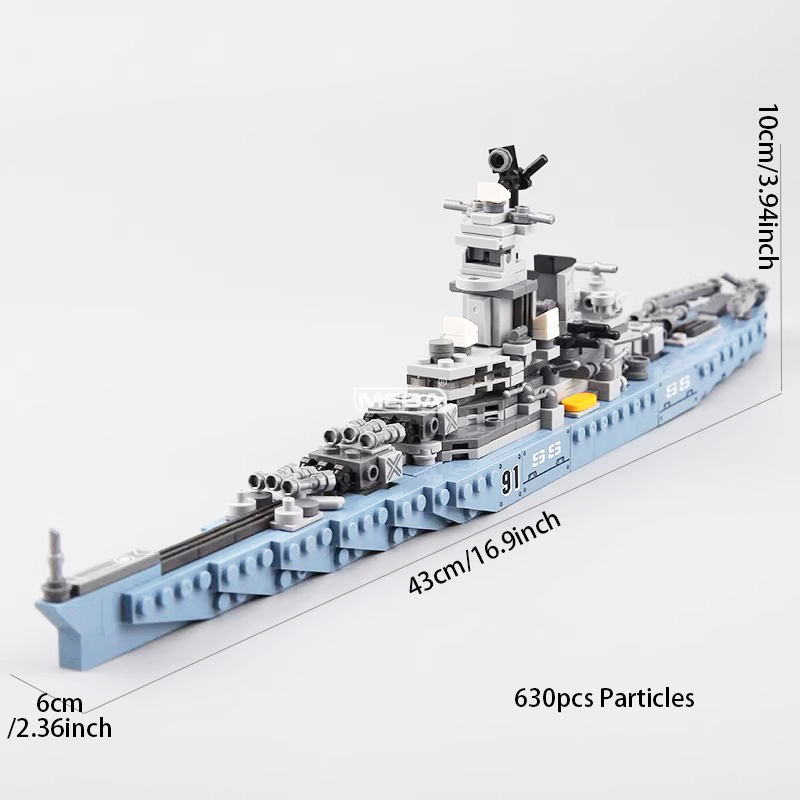 630pcs USS Missouri BB-63 Buil - Model Kit Uss Missouri ulasan dan harga