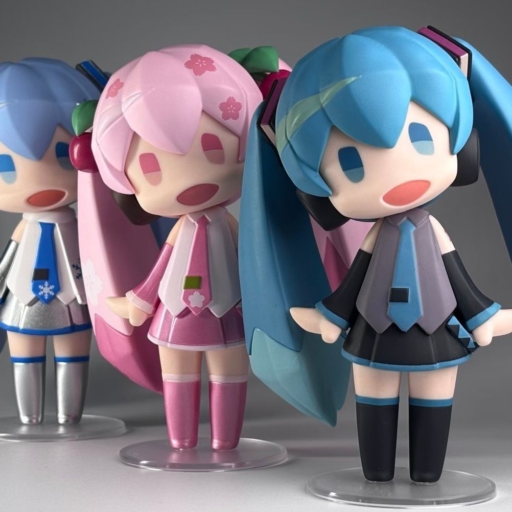 Set Figur Anime Miku & Blok Ba - Model Kit Car ulasan dan harga