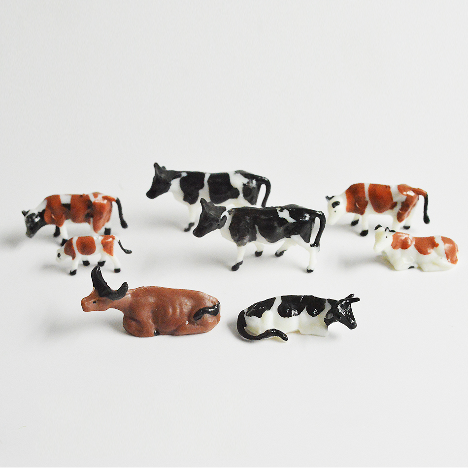 Skala 1:87 Miniatur Sapi Model - Model Kit Horse ulasan dan harga