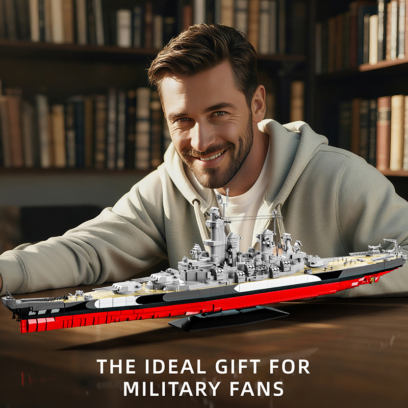 2568PCS Set Blok Bangunan Kapa - Model Kit Uss Missouri ulasan dan harga