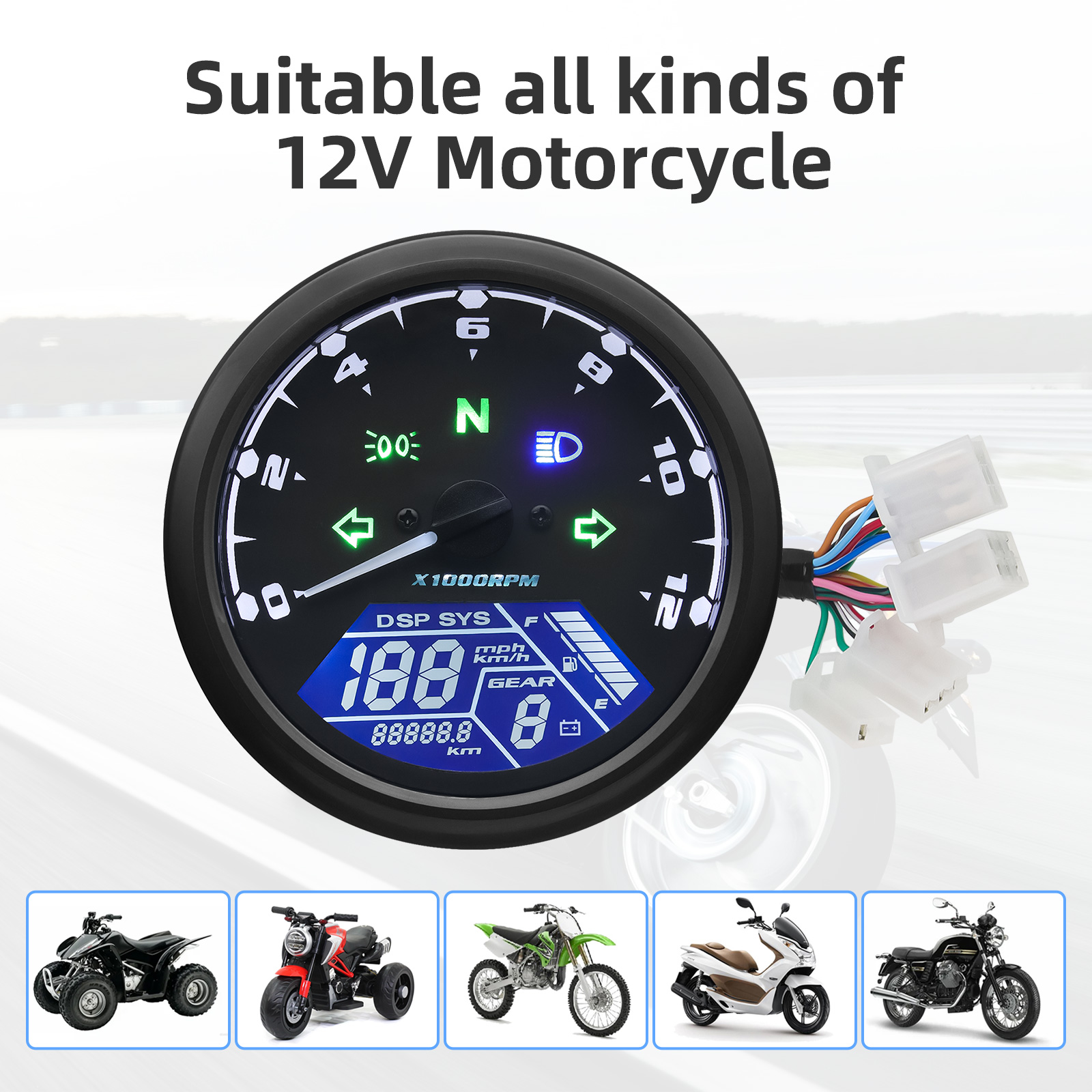 AD Speedometer sepeda motor Un - Model Kit Vespa ulasan dan harga